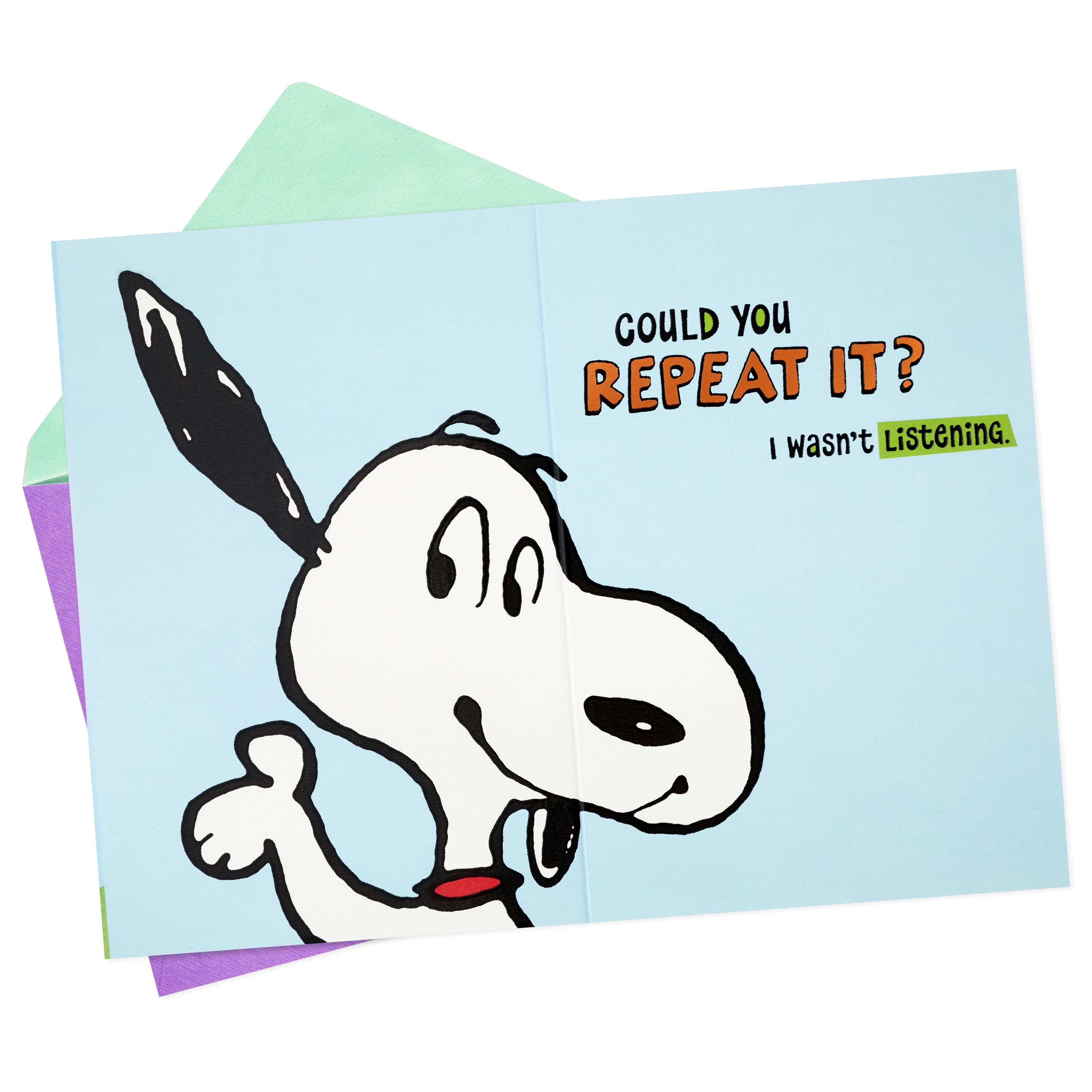 Hallmark Father's Day Card, Peanuts Snoopy Design, Greeting Card