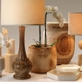 thumbnail image 4 of Jamie Young Co Brea Coastal Rough Wood Vase in Natural Brown, 4 of 6