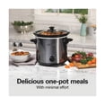 thumbnail image 2 of 4 Quart Round Slow Cooker Black : 2 Settings, Keep Warm, Metal, Hand Wash, 170W, 2 of 7