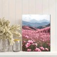 thumbnail image 2 of Qisvanset 12x16 Inch Framed Canvas Wall Art Spring Cherry Blossom Meadow Pastel Mountain Nature Wall Art, 2 of 8