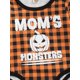thumbnail image 5 of Mameluco De Halloween Para BebéS Con Letras A Cuadros Y Estampado De Calabaza En La Parte Inferior XBTCLXEBCO Naranja;12-18 Meses, 5 of 6