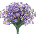 thumbnail image 1 of ZOELNIC 6 Bundles Artificial Flowers Outdoor Fake Flowers for Decoration UV Resistant No Fade Faux Plastic Plants Garden Porch Window Box Décor, Purple, 1 of 7