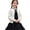 D432/White, variant on Afdoent Girls Cardigan Sweater Casual Open Front Knitted Sweater Basic Pullover Fall Clothes for Kids 6-8 Years