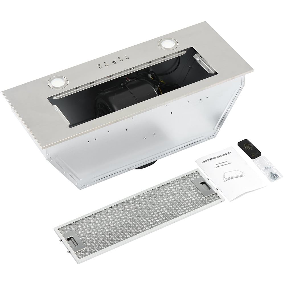 Kepooman Built-in/Insert Range Hood with 5 Levels Wind-force 1.5W LED Lamps, Remote Control Available, Silver Kepooman Built-in/Insert Range Hood with 5 Levels Wind-force 1.5W LED Lamps, Remote Control Available, Silver