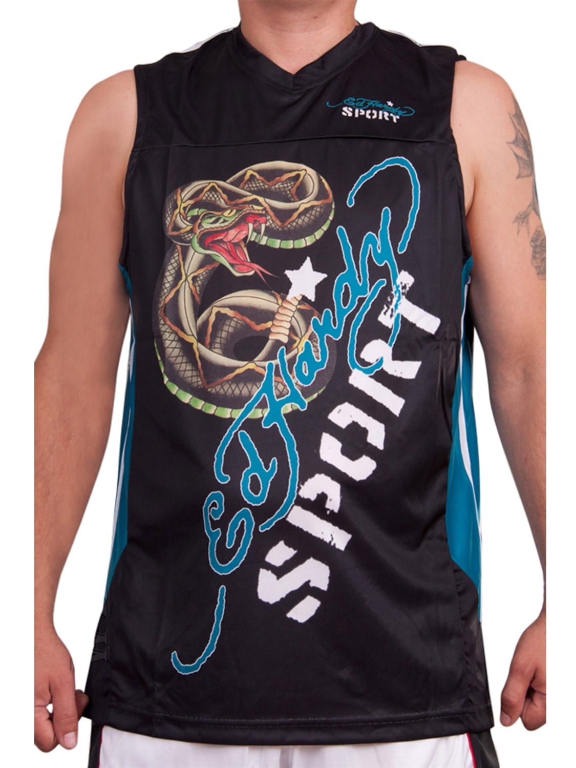 Ed Hardy Mens Dragon Shooter Sport Tank 