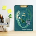 thumbnail image 3 of FMSHPON Mermaid Turtle Clipboard Hardboard Wood Nursing Clip Board and Pull for Standard A4 Letter 13x9 inches, 3 of 6
