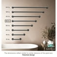 thumbnail image 2 of Gatco 966MX Glam 36" ADA Compliant Stainless Steel Grab Bar, Matte Black, 2 of 4