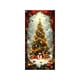 thumbnail image 2 of Ireezec Christmas Door Curtain Santa Claus Print Polyester Fabric Holiday Decoration for Front Door Indoor Wall Party Festival Decor, 2 of 6