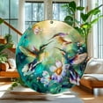 thumbnail image 2 of 15cm Hummingbird Suncatcher Stained Glass Hanging Ornament Colorful Window Decor for Garden Patio Courtyard Nature Themed Home Decor Gift for Bird Lovers Sunlight Rainbow Maker Decorative Pendant, 2 of 6
