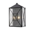 thumbnail image 2 of Millennium Lighting 18" 2-light Metal Outdoor Wall Bracket in Powder Coat Bronze, 2 of 3