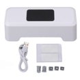 thumbnail image 1 of Automatic Toilet Flush with Motion Sensor, IPX5 Waterproof, Touchless, Automatic Flush Button for Home and Public Use, White, 1 of 4