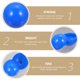 thumbnail image 5 of 25 bolas de lotería de plástico huecas para actividades de mesa, pelotas de ping pong para decoración de fiestas, 40 mm de diámetro, color azul, 5 of 6
