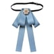 thumbnail image 1 of Corbata de lazo preanudada para mujer, elegante para eventos formales, versátil y sin arrugas. Azul claro, 1 of 9