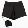 thumbnail image 4 of Period Swimwear Menstrual Leakproof Swim Shorts Quick Dry 3" High Waist Bathing Suit Bottoms for Teen Girls Women Black L, 4 of 4