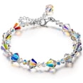 thumbnail image 1 of Pulseras para mujer hechas con cristales de Austria, regalos para mujer, joyas de aurora boreal para mujer, regalos para ella, regalos de cumpleaños para esposa, mejor amiga, mamá, abuela, 1 of 2