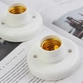thumbnail image 4 of E27 Screw Cap Socket White Ceiling Light Lamp Bulb Fixing Base Stand, 4 of 5