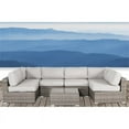 thumbnail image 2 of Living Source International 7-Piece Wicker Outdoor Set with Cushions in Brown, 2 of 2