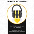 thumbnail image 4 of NRR 28 Headphones – One Size Fits All Hearing Protection for Work, Sports, DIY & Construction, 4 of 9