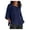 Navy, variant on Ladies Tops and Blouses Summer Solid Color Cotton Linen Tshirts Trendy Cropped Sleeves Crewneck Shirts Loose Casual