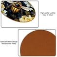 thumbnail image 5 of Honeybee 6PCS Round Coasters Set, Microfiber Leather Drink Coasters 11x11 cm/4.3x4.3 in - Heat Mats for Home and Kitchen Use, 5 of 6