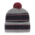 thumbnail image 2 of Men's '47  Graphite New England Patriots Rexford Cuffed Knit Hat with Pom, 2 of 2