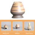 thumbnail image 3 of Matcha Whisk Holder Ceramic Stand Bamboo Chasen Tea Accessories Display for Japanese Ceremony, 3 of 9