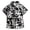 Black, variant on Boys Hawaiian Outfit 2Pcs Set Summer Beach Button-Down Shirt Top + Shorts for Kids (Coffee,11-12 Years)
