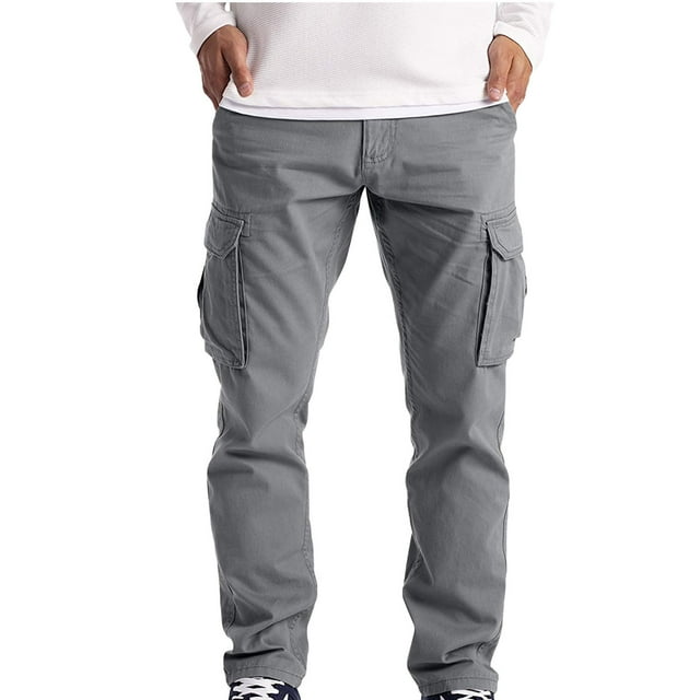 Fankiway Pantalon Cargo pour Homme Tenue de Travail Combat Sécurité Cargo 6 Poches Pantalon Long