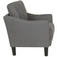 thumbnail image 4 of Living Room Slanted Arm Chair Single Seat Couch, Dark Gray Fabric, 4 of 5