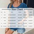 thumbnail image 2 of Womens Ruffle Pleated Summer Tops, Short Sleeve Shirts for Women Casual Loose Fit Solid Color Crewneck T-Shirts, 2 of 6