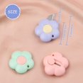 thumbnail image 3 of 9 Pieces Mini Utility Knives Cute Flower Pocket Box Cutters with Slide Locks & Keychain Hole Retractable Paper Envelope Express Box for Home Office School Stationery Cutting Supplies, Mixed, 3 of 5