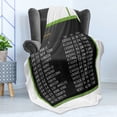 thumbnail image 4 of Airport Soft Flannel Fleece Throw Blanket, Digitally Generated Departure Board Flight Timetable List, Cozy Plush for Indoor and Outdoor Use, 50" x 60", White Charcoal Grey, by Ambesonne, 4 of 5