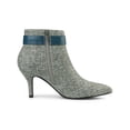 thumbnail image 3 of BLISSFUL STEP Women's Stiletto High Heels Mesh Fabric Ankle Boots, 3 of 7