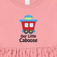 thumbnail image 4 of Inktastic Train Our Little Caboose New Baby Girls Baby Dress, 4 of 5