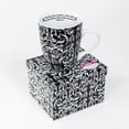 thumbnail image 3 of Ceramic Mug - Damask White On Black, 3 of 6