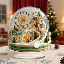 Nilvkv Disposable Painted Paper Plates for Christmas Plates Water Proof Oil Draining Thickened Sturdy Based Pulp, Christmas Decorations