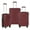 Red, variant on Travel Select Savannah Hardside Spinner Luggage Set, Red, 3-Piece (20/24/28)