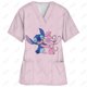 thumbnail image 3 of Uniforme clínico de enfermera de Disney Star Baby Stitch, uniforme de enfermera informal para mujer, uniforme de enfermera de manga corta con cuello en V, uniforme superior, 3 of 5