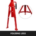 thumbnail image 6 of VEVOR Pipe Jack Stand with 4-Ball Transfer V-Head and Folding Legs 1500LB Welding Pipe Stand Adjustable Height 28-52IN 1107A-type Pipe Jacks for Welding, 6 of 9