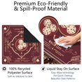 thumbnail image 4 of Burgundy Dice Card Game Vintage Mahjong Mat 31.5x31.5 Inch | Non-Slip And Noise Reduction Mah Jong Table Mat Cover with Carrying Bag For Mahjong Lovers, Poker, Board Games And Dominoes, 4 of 7