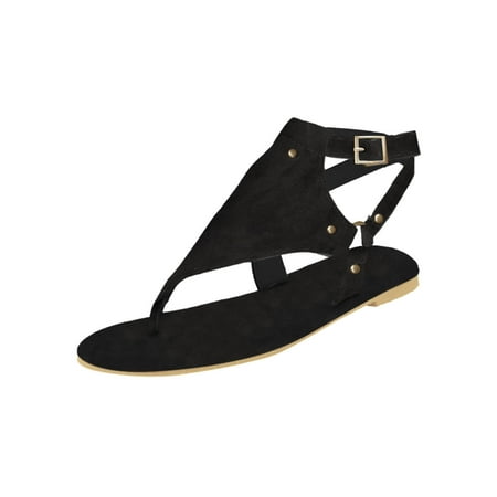 

QYZEU High Heels for Women Women S Casual Shoes Leather Sandals Toe Buckle Strap Sandals Ladies WomenâS Flops Beach Shoes Flip Open Flat Women S Casual Shoes