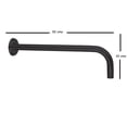 thumbnail image 3 of REGADERA DUCHA CUADRADA ABS 20 CMS NEGRO INCLUYE BRAZO Y MANERALES, 3 of 5