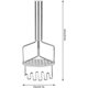 thumbnail image 2 of Potato Masher, Crday Stainless Steel Durable Double Layer Potato Ricer Kitchen Potato, 2 of 5