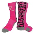 thumbnail image 1 of Digital Camo Aware Crew Socks (Neon Pink/Pale Pink, X-Large), 1 of 2