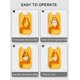 thumbnail image 4 of Small Pill Cutter,Pill Cutter Splitter for Small and Tiny Pills,Pill Splitter with Safety Lock,Easy Open Close,Professional (White Orange), 4 of 5