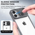 thumbnail image 3 of Hootek Clear Case Compatible with iPhone 16 Plus, Sliding Lens Cover Protector, Transparent Phone Case with Colored Frame, Shockproof and Scratch-Resistant Acrylic Back iPhone 16 Plus, 3 of 7