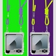 thumbnail image 4 of for Samsung Galaxy Z Flip 5 Clear Case with Hinge Protection and Long Rope Shoulder Strap, Military Grade Drop Protection Durable Sturdy Slim Protective Phone Case for Samsung Galaxy Z Flip 5, Green, 4 of 7