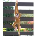 thumbnail image 2 of Jouet en Peluche Singe Hurleur Mignon Poupée Poupée Gibbons Cadeau pour Enfants Brun, 2 of 3
