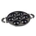 thumbnail image 1 of Molde para muffins antiadherente de 7 agujeros con asa de aleación de aluminio Negro, 1 of 9