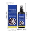 thumbnail image 3 of Spray para eliminar óxido en las ruedas de los coches, limpiador suave para llantas y disolvente de manchas metálicas para el detallado del automóvil y la protección de superficies, 3 of 9